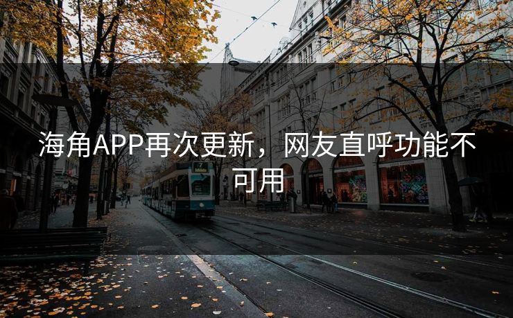 海角APP再次更新，网友直呼功能不可用
