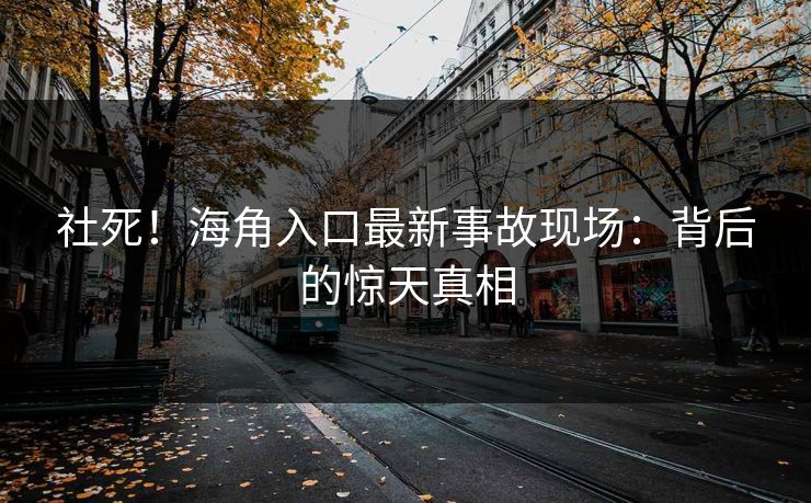 社死！海角入口最新事故现场：背后的惊天真相